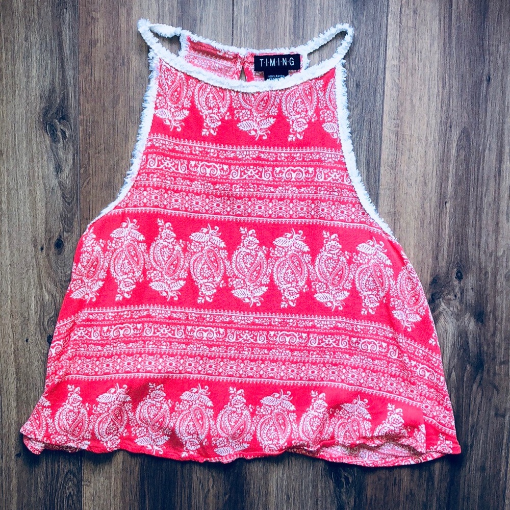 ✨Timing Fringe Crop Top